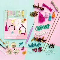 True2U DIY Wooden Charm & Tassel Jewelry Kit