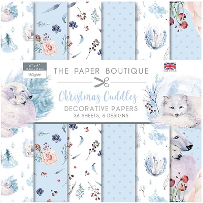 The Paper Boutique Christmas Cuddles Paper Pad, 6" x 6"