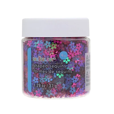 12 Pack: Bright Flower Shaped Sequins by Creatology™