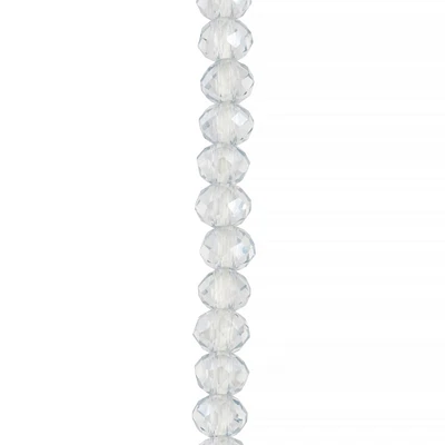 12 Pack: Blue Glass Faceted Rondelle Beads by Bead Landing