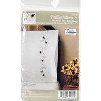 Tobin Fireflies Stamped For Embroidery Pillowcase Pair