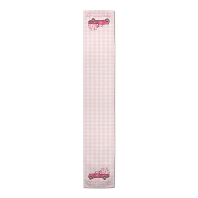 72" Farm Fresh Hugs & Kisses Poly Twill Table Runner