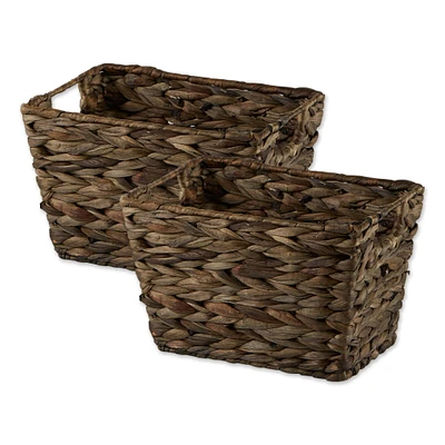 DII® Medium Gray Hyacinth Baskets, 2ct.
