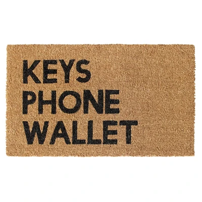 RugSmith Black Keys Phone Wallet Machine Tufted Doormat