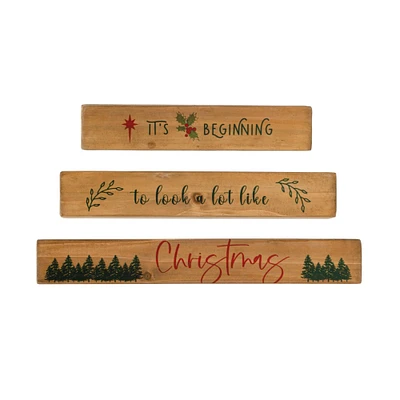 Hello Honey® It's Beginning To Look A Lot Like Christmas Stacking Wood Block Set