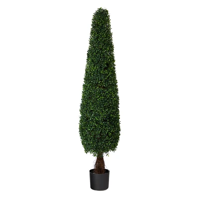5ft. Potted Boxwood Cone Topiary Tree