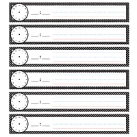 Black & White Polk Dots Scheduling & Sentence Pocket Chart Inserts, 72ct.