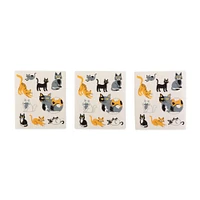 DII® Cats Everywhere! Swedish Dishcloth, 3ct.