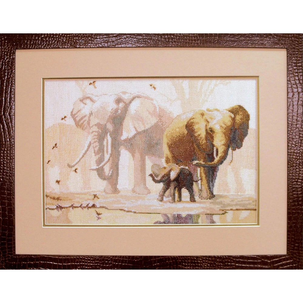 Charivna Mit Elephants Cross Stitch Kit