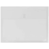 JAM Paper 9.75" x 13" Plastic Hook & Loop Closure Envelopes