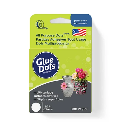 12 Packs: 300 ct. (3,600 total) Glue Dots® All Purpose Dots™ Roll