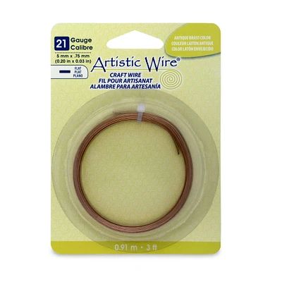 Artistic Wire® 21 Gauge Flat Craft Wire