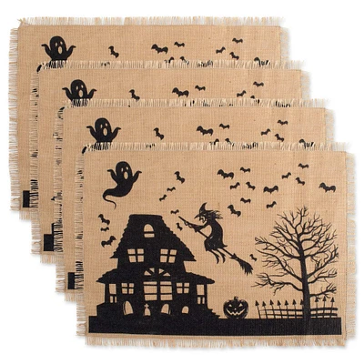 DII® Haunted House Burlap Placemat Set