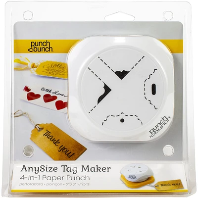 Punch Bunch™ AnySize Tag Maker 4-in-1 Paper Punch