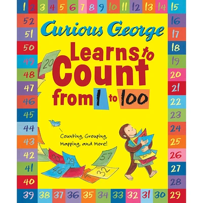 Houghton Mifflin Harcourt Curious George Learns To Count From 1 To 100 Big Book