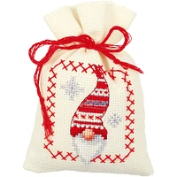 Vervaco Christmas Gnomes Counted Cross Stitch Sachet Bags Kit