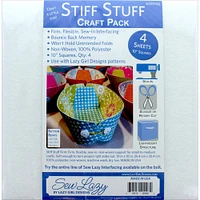 Lazy Girl Designs 10" Stiff Stuff Interfacing, 4ct.