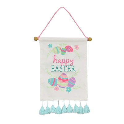 19'' Happy Easter with Eggs Banner