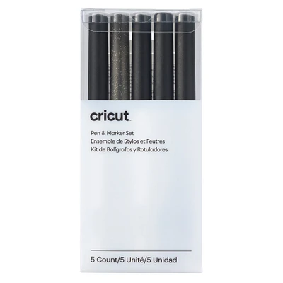 6 Packs: 5 ct. (30 total) Cricut® Black Pen & Marker Set