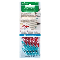 12 Packs: 20 ct. (240 total) Clover Blue & Red Wonder Clips