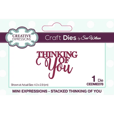 Creative Expressions Craft Dies by Sue Wilson Thinking of You Mini Expressions