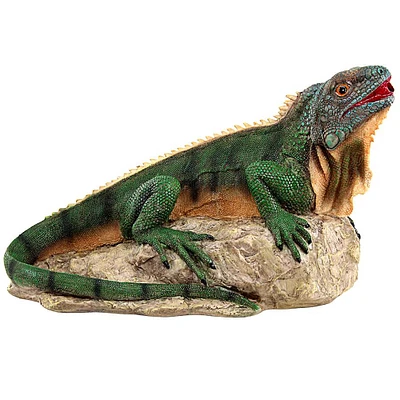 Design Toscano Ike the Iguana Spitter Piped Statue