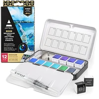 6 Pack: Arteza® Ocean Colors Watercolor Half Pan Set