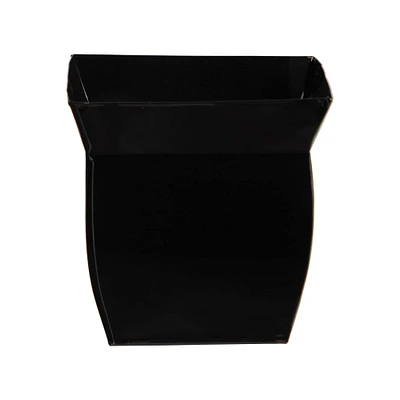 8" Fluted Metal Square Planter