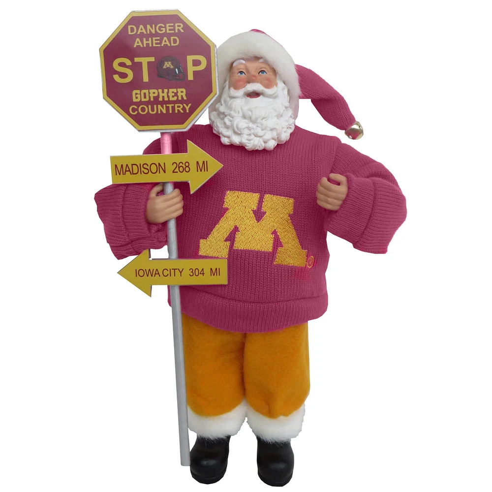 Santa's Workshop 12" University Of Minnesota Gopher Country Santa