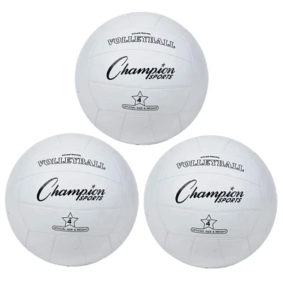 Champion Sports Official Size Volleyball, 3 Pack