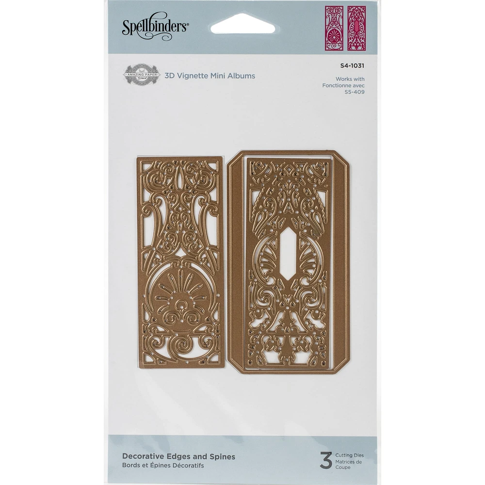 Spellbinders® Shapeabilities Decorative Edges & Spines Die Set