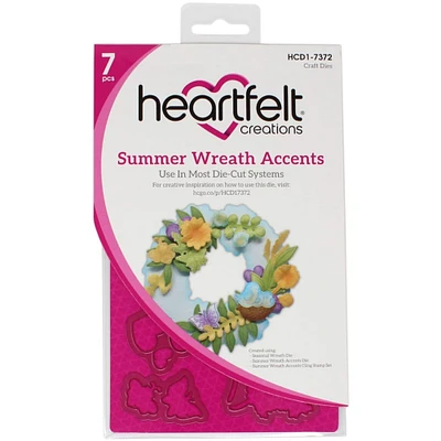 Heartfelt Creations® Summer Wreath Accents Cut & Emboss Dies