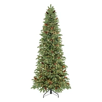 7.5ft. Pre-Lit Slim Montville Spruce Artificial Christmas Tree, Clear Lights