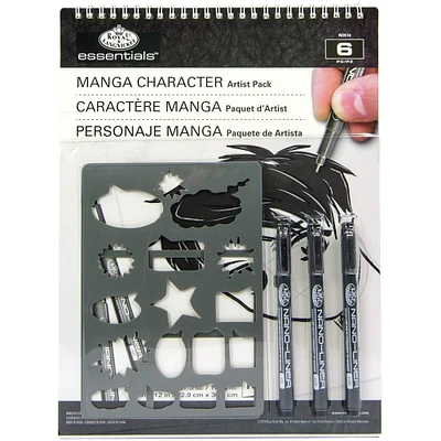 Royal & Langnickel® Essentials™ 6 Piece Manga Character Artist Pack