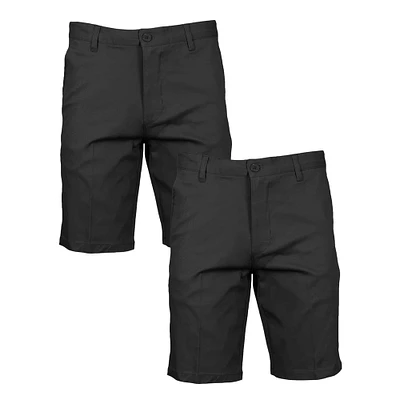 Galaxy by Harvic Premium School Uniform Slim Fit Cotton Flex Stretch Men's Chino Shorts