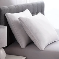 Allied Home 2 Pack Soft Touch Down-Alternative Firm Gusset Pillow, Standard