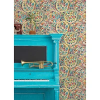 Caroline et Bettina Multicolor Camille Peel & Stick Wallpaper