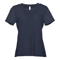 BELLA+CANVAS® Women's Relaxed V-Neck Heather T-Shirt