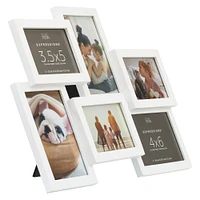 White 6 Opening Collage Frame, Expressions™ by Studio Décor®