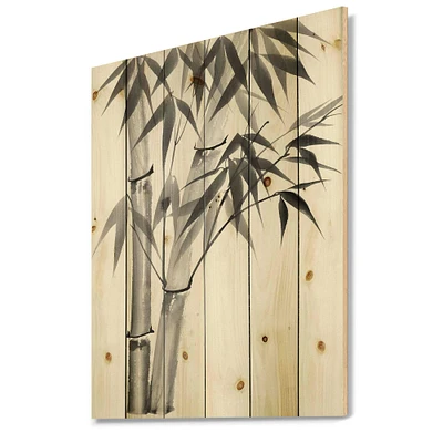 Designart - Vintage Monochrome Bamboo