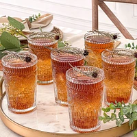 Kate Aspen® 13oz. Vintage Textured Glass Set