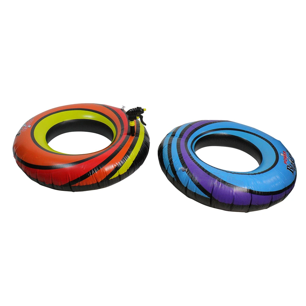 40" Blue & Orange Inflatable Power Blaster Inner Tube Set