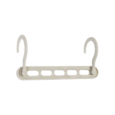 Honey Can Do 9" White Cascading Collapsible Plastic Hangers, 20ct.