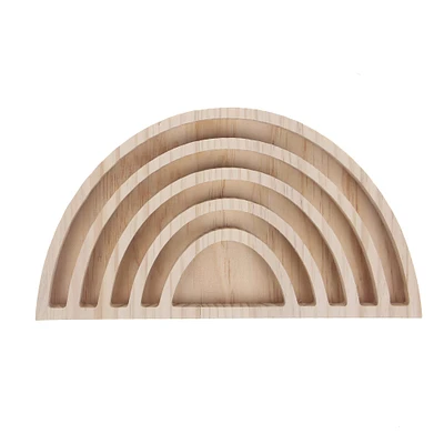 12 Pack: Wood Rainbow Sorting Tray by Creatology™