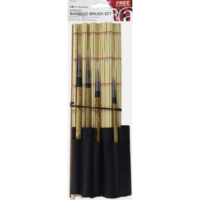 Art Advantage® Bamboo 6 Piece Brush Set