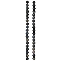 Black Network Stone Round Beads, 8mm by Bead Landing™