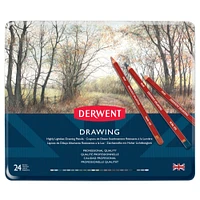 Derwent® Drawing Pencil 24 Color Tin Set