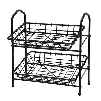 2-Tier Metal Removable Baskets