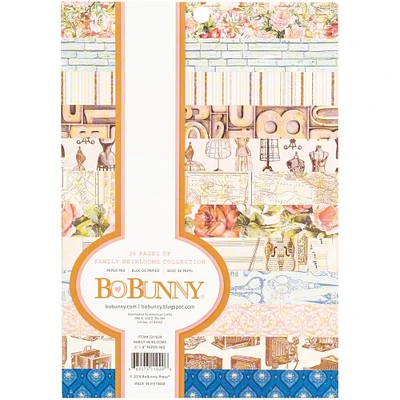 BoBunny® Family Heirlooms Paper Pad, 6" x 8"