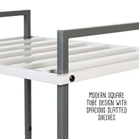 6 Pack: Honey Can Do Gray Tones 3-Tier Tubular Metal Shelf